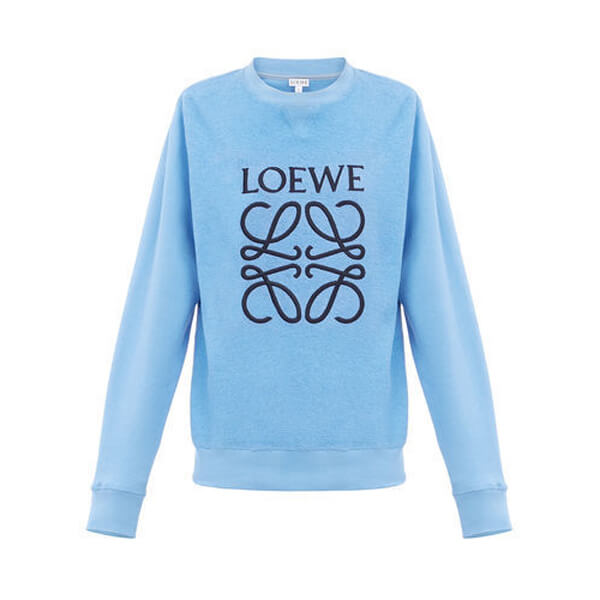 ロエベ トレーナー 偽物_women/Anagram Sweatshirt スウェット/ブルー ロエベ トレーナー 偽物_women/Anagram Sweatshirt スウェット/ブルー
