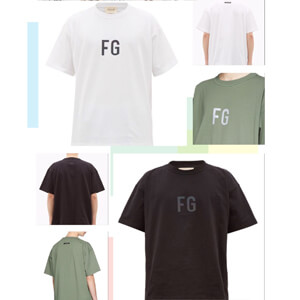 フィアオブゴッド FG tシャツ 偽物 ★大人気★Fear Of God FG Logo T-shirt