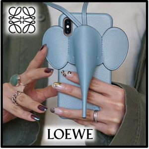 【ロエベ iPhoneケース コピー】エレファント Elephant 水色 偽物 C719C80X03