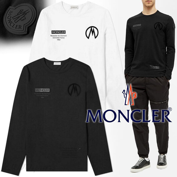 2020秋冬新作コレクションのごMonclerコピー2020AW袖ロゴロゴ入長袖Tシャツ★関税送料込