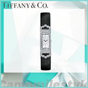 ティファニー 時計 コピー【TIFFANY&amp;Co. 】アールデコ 2-ハンド 15.8 x 49mm 2.36ct