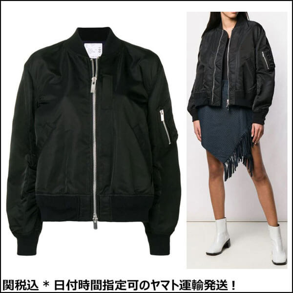 サカイMA-1偽物*SACAI ナイロンボンバージャケット