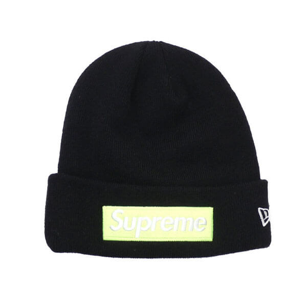 シュプリーム ニット 帽 偽物 シュプリーム ニューエラ Era Box Logo Beanie (ステッカー付き)