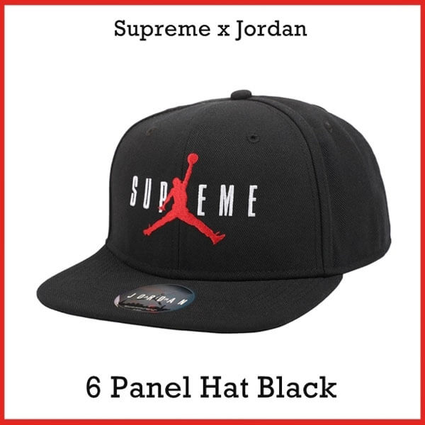 ナイキ シュプリーム ジョーダン キャップ 偽物★ビーニー Air ジョーダン 6 Panel Hat Black fw