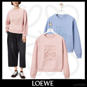 ロエベアナグラム エンブロイダリー スウェットシャツ コットンコピーS359341XA8 ロエベアナグラム エンブロイダリー スウェットシャツ コットンコピーS359341XA8