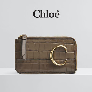 クロエ Chloe C クロコ型押しカード&amp;コインケース☆コピーCHC19UP059A8723