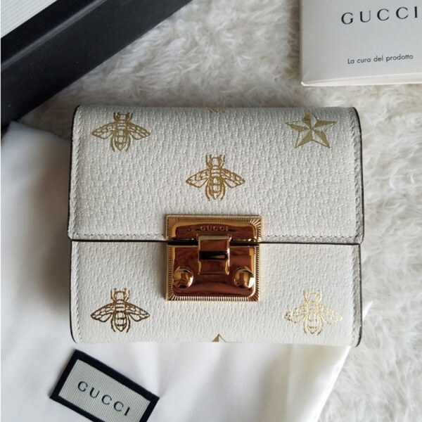 破格値 グッチ(グッチ) GG Ladies Bee Wallet 三つ折り財布 偽物 453155 DJ2KG 9089 破格値 グッチ(グッチ) GG Ladies Bee Wallet 三つ折り財布 偽物 453155 DJ2KG 9089