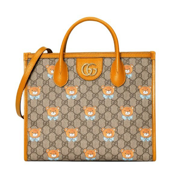 グッチ★EXO-KAIxグッチ 限定品 ベアプリント レザー2WAYバッグ 偽物 660531 2YVAG 8695 グッチ★EXO-KAIxグッチ 限定品 ベアプリント レザー2WAYバッグ 偽物 660531 2YVAG 8695