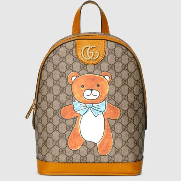 グッチ★EXO-KAIxグッチ 限定品 ベアプリント 男女兼用リュック 647816 2YYAG 8696 グッチ★EXO-KAIxグッチ 限定品 ベアプリント 男女兼用リュック 647816 2YYAG 8696