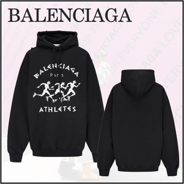 バレンシアガ マラソンス ポーツパーカー 偽物 MARATHON フーディ バレンシアガ マラソンス ポーツパーカー 偽物 MARATHON フーディ