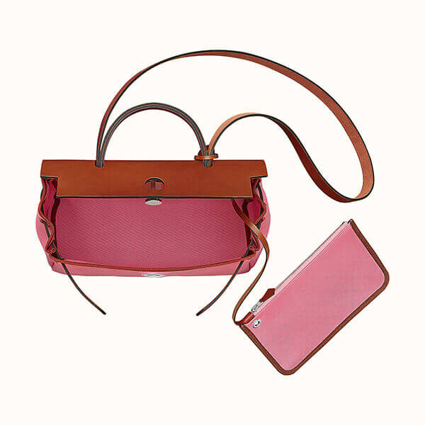 エルメス Herbag Zip retourne エールバッグ ジップ 31 ピンク H079091CKAE エルメス Herbag Zip retourne エールバッグ ジップ 31 ピンク H079091CKAE