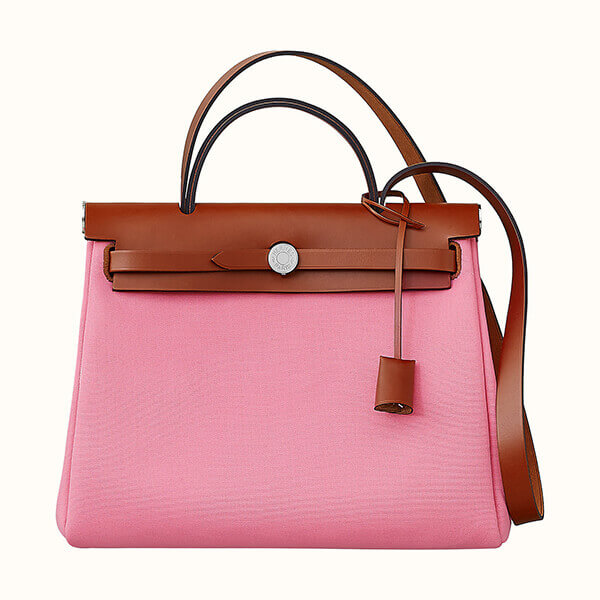 エルメス Herbag Zip retourne エールバッグ ジップ 31 ピンク H079091CKAE エルメス Herbag Zip retourne エールバッグ ジップ 31 ピンク H079091CKAE