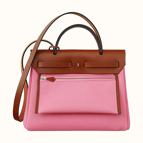 エルメス Herbag Zip retourne エールバッグ ジップ 31 ピンク H079091CKAE エルメス Herbag Zip retourne エールバッグ ジップ 31 ピンク H079091CKAE