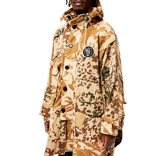 ロエベ 新作*21SS*カモフラージュ パッチワーク パーカ 偽物 H664Y02W03 ロエベ 新作*21SS*カモフラージュ パッチワーク パーカ 偽物 H664Y02W03