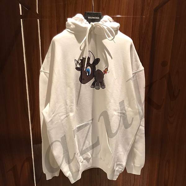 バレンシアガ#リトルOXジップ付きパーカー/フーディ 2101-164-0126NY バレンシアガ#リトルOXジップ付きパーカー/フーディ 2101-164-0126NY