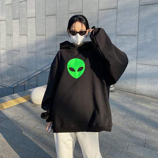 バレンシアガ】 21SS ALIEN Alien Overfit Hoodie バレンシアガ】 21SS ALIEN Alien Overfit Hoodie