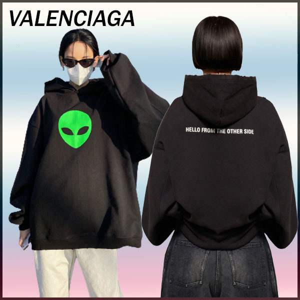 バレンシアガ】 21SS ALIEN Alien Overfit Hoodie バレンシアガ】 21SS ALIEN Alien Overfit Hoodie
