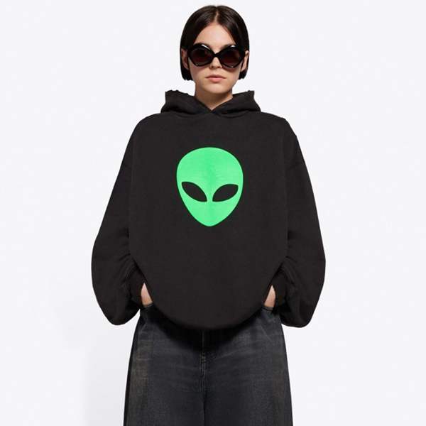 バレンシアガ】 21SS ALIEN Alien Overfit Hoodie バレンシアガ】 21SS ALIEN Alien Overfit Hoodie