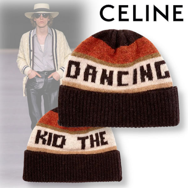 【21SS】セリーヌ HOMME 新作 ビーニー &quot;THE DANCING KID&quot; ウール
