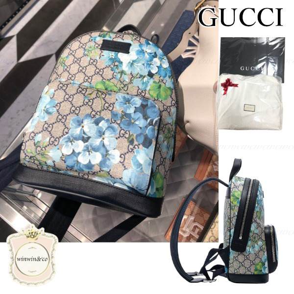 グッチ国内発■ハッピーブルーフラワー バックパック 546327 KU2QN 8493 グッチ国内発■ハッピーブルーフラワー バックパック 546327 KU2QN 8493