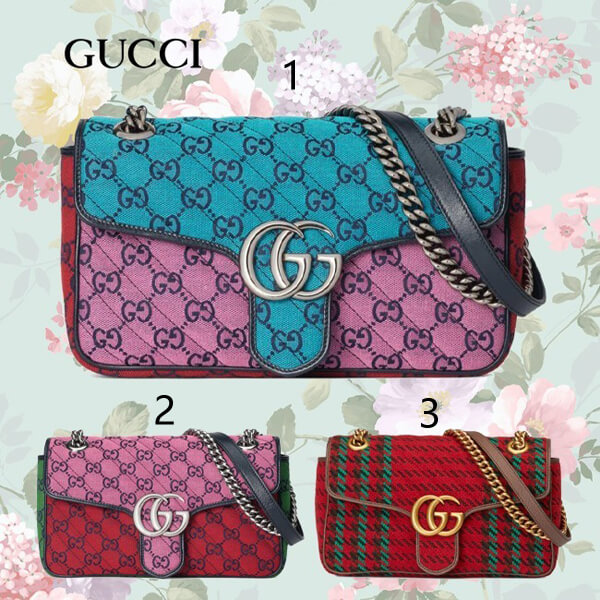 グッチ 小さなGGマーモント マルチカラー ショルダーバッグ 4434972LNBT 8255 グッチ 小さなGGマーモント マルチカラー ショルダーバッグ 4434972LNBT 8255