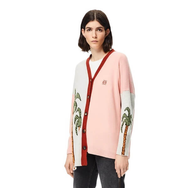 ロエベ★ラ・パルム インタルシア アシンメトリー カーディガン★S897Y16K01 ロエベ★ラ・パルム インタルシア アシンメトリー カーディガン★S897Y16K01