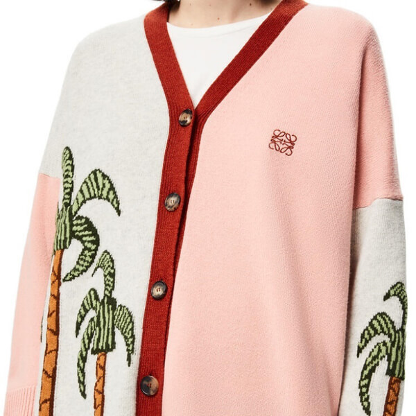 ロエベ★ラ・パルム インタルシア アシンメトリー カーディガン★S897Y16K01 ロエベ★ラ・パルム インタルシア アシンメトリー カーディガン★S897Y16K01