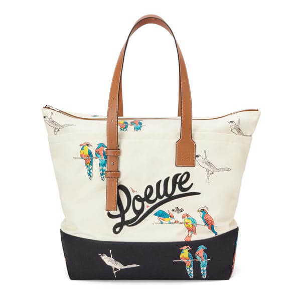 新作★ロエベ★ジップトート/パロット/プリントキャンバス 偽物カーフ B887J09X03 新作★ロエベ★ジップトート/パロット/プリントキャンバス 偽物カーフ B887J09X03