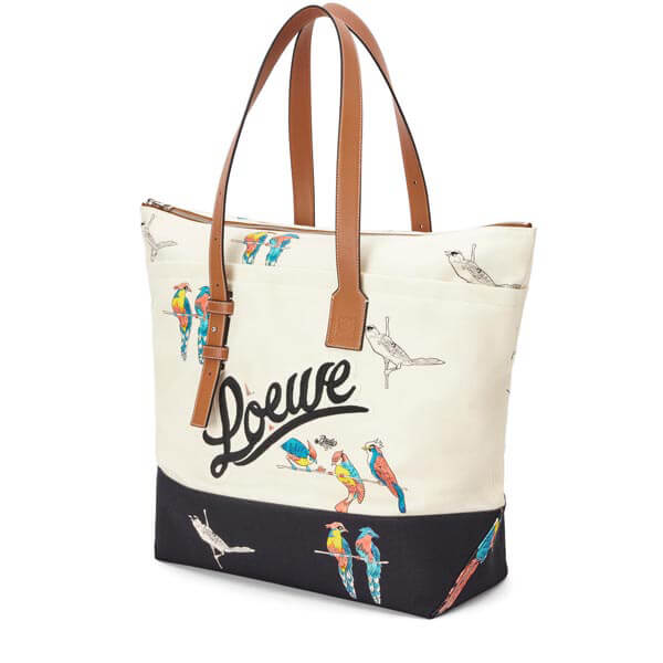 新作★ロエベ★ジップトート/パロット/プリントキャンバス 偽物カーフ B887J09X03 新作★ロエベ★ジップトート/パロット/プリントキャンバス 偽物カーフ B887J09X03