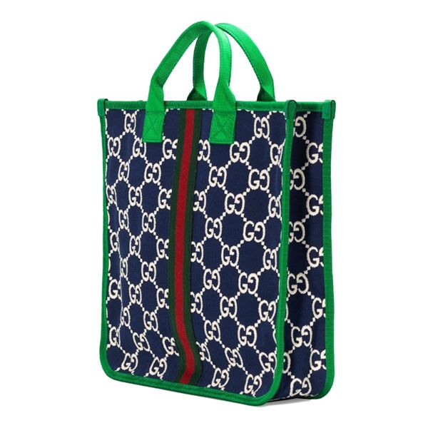 大人もOKグッチキッズコピー GG コットンピケ トートバッグ 605831H0GA0 4974 大人もOKグッチキッズコピー GG コットンピケ トートバッグ 605831H0GA0 4974