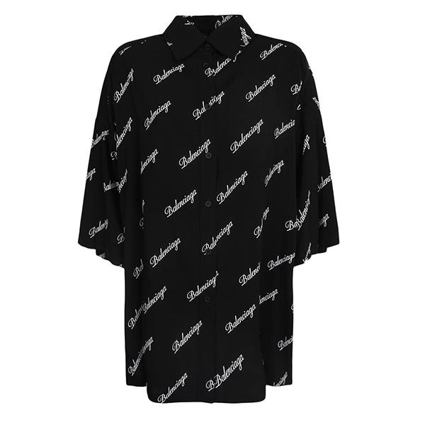 新作★ バレンシアガ★オーバーサイズロゴシャツ 偽物 595038TJLY91070 新作★ バレンシアガ★オーバーサイズロゴシャツ 偽物 595038TJLY91070