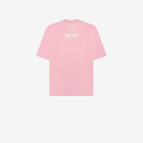 バレンシアガTシャツ偽物*I LOVE CATS 猫 プリント MEOW バックロゴ バレンシアガTシャツ偽物*I LOVE CATS 猫 プリント MEOW バックロゴ