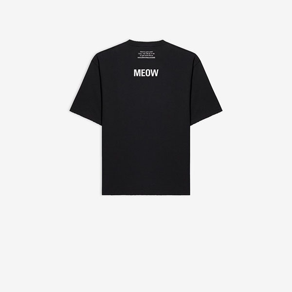 バレンシアガTシャツ偽物*I LOVE CATS 猫 プリント MEOW バックロゴ バレンシアガTシャツ偽物*I LOVE CATS 猫 プリント MEOW バックロゴ