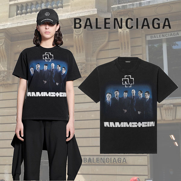 バレンシアガ☆スモールフィット Tシャツコピー 670943TLV511000 バレンシアガ☆スモールフィット Tシャツコピー 670943TLV511000