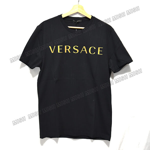 ヴェルサーチェ ロゴTシャツ偽物バックメデューサ