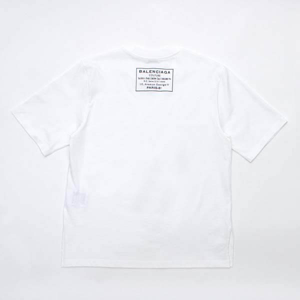 バレンシアガバック ロゴ 半袖 Tシャツスーパーコピー レディース496052 TXK46 バレンシアガバック ロゴ 半袖 Tシャツスーパーコピー レディース496052 TXK46