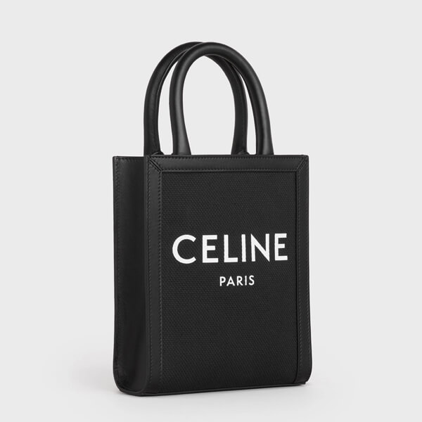 【人気商品】セリーヌ*ミニバーティカル偽物キャンバスショルダーバッグ*ブラック 【人気商品】セリーヌ*ミニバーティカル偽物キャンバスショルダーバッグ*ブラック