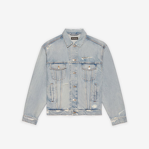 新作【バレンシアガ】21-22AW バーコード ロゴデニムジャケット偽物 664329TBP488961 新作【バレンシアガ】21-22AW バーコード ロゴデニムジャケット偽物 664329TBP488961