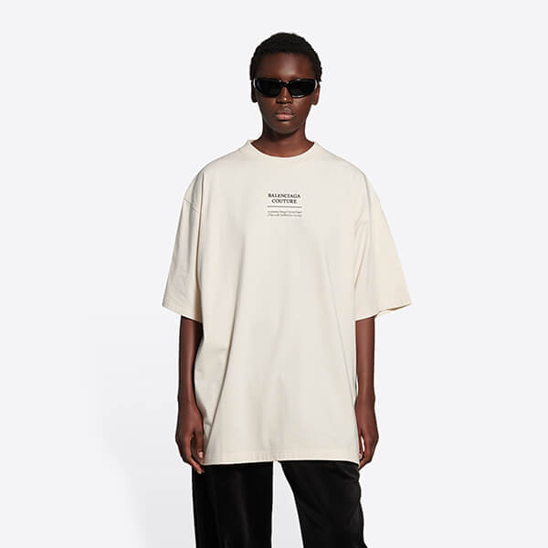 バレンシアガ メンズクチュールボクシーTシャツコピー 651795TJV901070 バレンシアガ メンズクチュールボクシーTシャツコピー 651795TJV901070