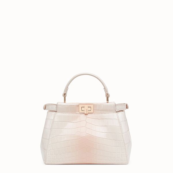 フェンディ PEEKABOO クロコダイルレザー ハンドバッグ コピー*ピンク8BN244A9XQF1996 フェンディ PEEKABOO クロコダイルレザー ハンドバッグ コピー*ピンク8BN244A9XQF1996