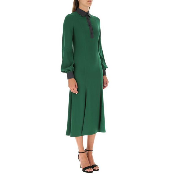 ロエベ★ポロ カラー ミディ ドレス偽物 ( サテン バック クレープ)S540335XD9 ロエベ★ポロ カラー ミディ ドレス偽物 ( サテン バック クレープ)S540335XD9