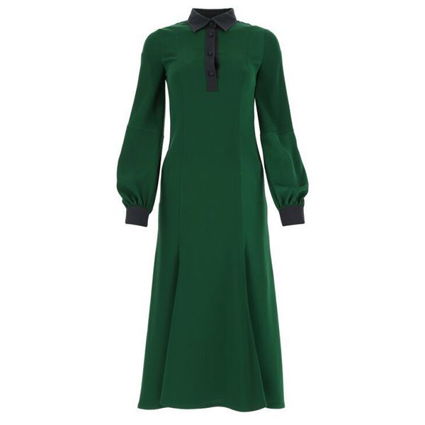 ロエベ★ポロ カラー ミディ ドレス偽物 ( サテン バック クレープ)S540335XD9 ロエベ★ポロ カラー ミディ ドレス偽物 ( サテン バック クレープ)S540335XD9