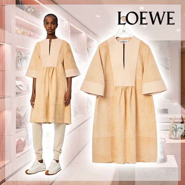 ロエベ/スエードとナッパのチュニックドレススーパーコピー S540Y53X01 ロエベ/スエードとナッパのチュニックドレススーパーコピー S540Y53X01