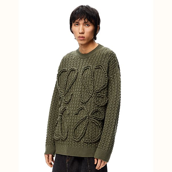 関送込 ロエベ ケーブル アナグラム セーター 偽物 H526Y14K834160 関送込 ロエベ ケーブル アナグラム セーター 偽物 H526Y14K834160