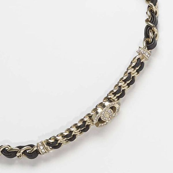 シャネル チョーカー 偽物 メタルラムスキン&amp;ストラス ゴールド AB6890 B06537 NF006