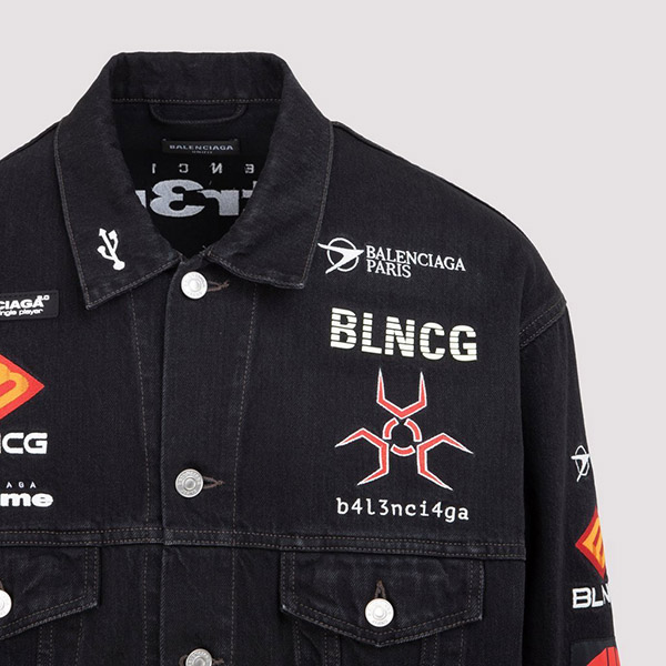 バレンシアガ デニムジャケット コピー★Gamer Denim ブラックジャケット 664810TBP471055 バレンシアガ デニムジャケット コピー★Gamer Denim ブラックジャケット 664810TBP471055