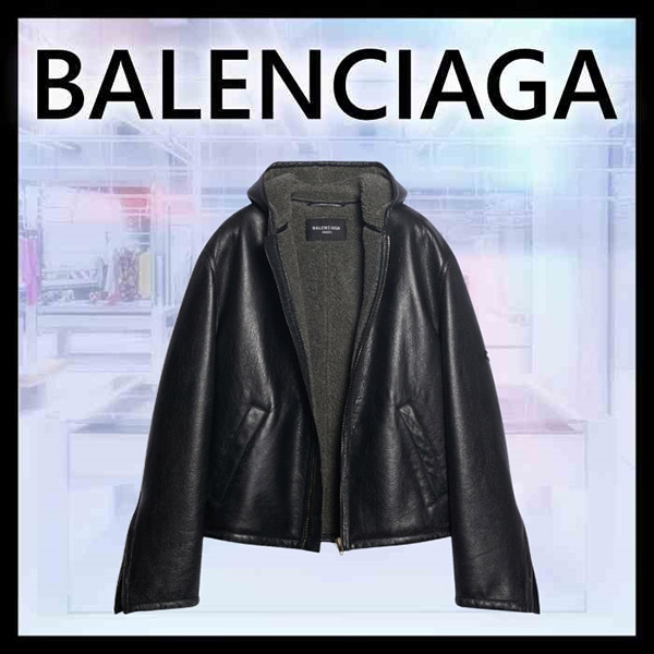 バレンシアガ レザージャケット コピー✦レザーアウタージャケット 黒 674316TLS071269 バレンシアガ レザージャケット コピー✦レザーアウタージャケット 黒 674316TLS071269