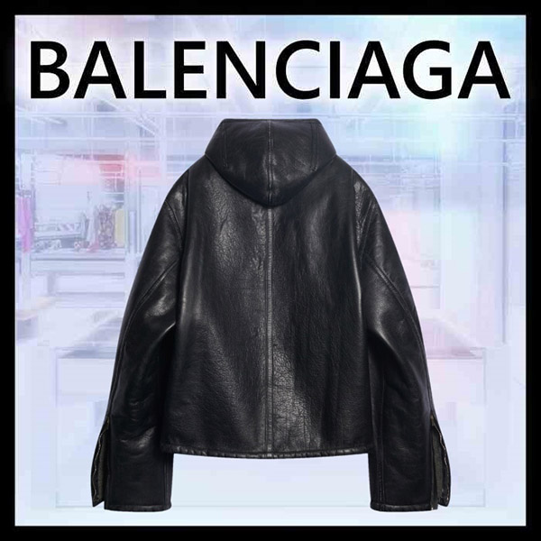 バレンシアガ レザージャケット コピー✦レザーアウタージャケット 黒 674316TLS071269 バレンシアガ レザージャケット コピー✦レザーアウタージャケット 黒 674316TLS071269