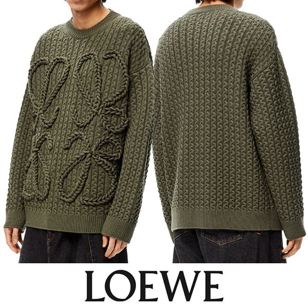 関送込 ロエベ ケーブル アナグラム セーター 偽物 H526Y14K834160 関送込 ロエベ ケーブル アナグラム セーター 偽物 H526Y14K834160