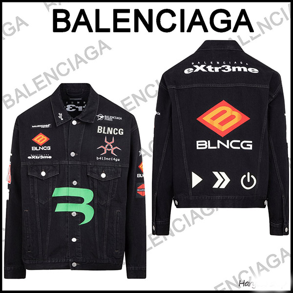 バレンシアガ デニムジャケット コピー★Gamer Denim ブラックジャケット 664810TBP471055 バレンシアガ デニムジャケット コピー★Gamer Denim ブラックジャケット 664810TBP471055
